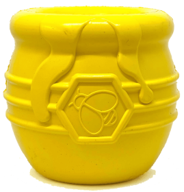 Large Honey Pot Durable Rubber Treat Dispenser & Enrichment Toy Large Honey Pot Durable Rubber Treat Dispenser & Enrichment Toy
