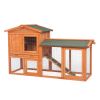 61" Wooden Chicken Coop Hen House Rabbit Wood Hutch Poultry Cage Habitat