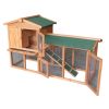 61" Wooden Chicken Coop Hen House Rabbit Wood Hutch Poultry Cage Habitat