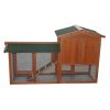 61" Wooden Chicken Coop Hen House Rabbit Wood Hutch Poultry Cage Habitat