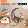 VEVOR Cat Exercise Wheel, Large Cat Treadmill Wheel for Indoor Cats, 35.8 inch Cat Running Wheel with Detachable Carpet and Cat Teaser for Running/Wal