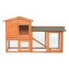 61" Wooden Chicken Coop Hen House Rabbit Wood Hutch Poultry Cage Habitat