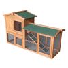 61" Wooden Chicken Coop Hen House Rabbit Wood Hutch Poultry Cage Habitat