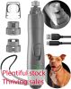 Dog Nail Grinder with LED Light Rechargeable for Large Dogs Medium Small Dogs Professional Quiet  Nail Trimmer