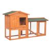 61" Wooden Chicken Coop Hen House Rabbit Wood Hutch Poultry Cage Habitat