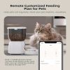 Automatic Cat Feeder - WiFi Cat Food Dispenser with APP Control Up to 15 Portions 10 Meals Per Day, Dual Power Supply Pet Feeders for Cats/Dogs (4L/16