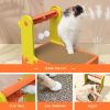 5-in-1 Cat Scratching Board Set Durable Cardboard Reversible Double-sided Design with Bell Interactive Cardboard Cat Toy Indoor Cat Scratching Board