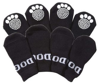 Pet Socks W/ Rubberized Soles (size: small)